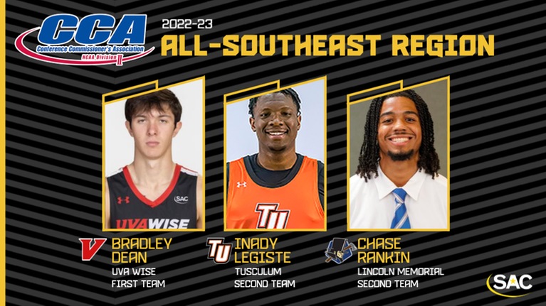 Three SAC Men's Basketball Players Named to D2CCA All-Southeast Region Teams