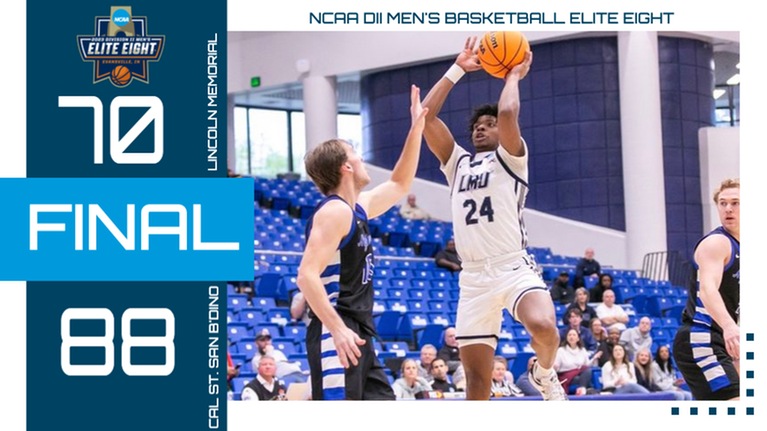 Lincoln Memorial's Season Comes to a Close with  Loss to Cal St. San Bernardino in Elite Eight