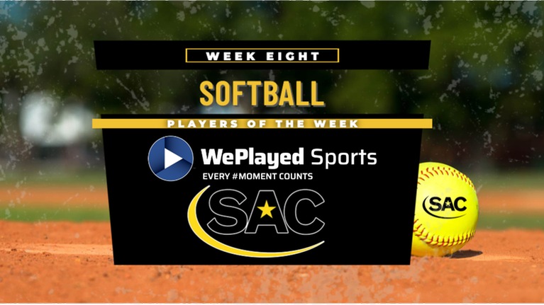The South Atlantic Conference Announces WePlayed Sports Softball Players of the Week