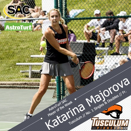 The South Atlantic Conference Announces AstroTurf SAC Women's Tennis Player of the Week, April 17
