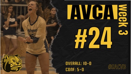 Wingate Ranked 24th in latest AVCA Poll